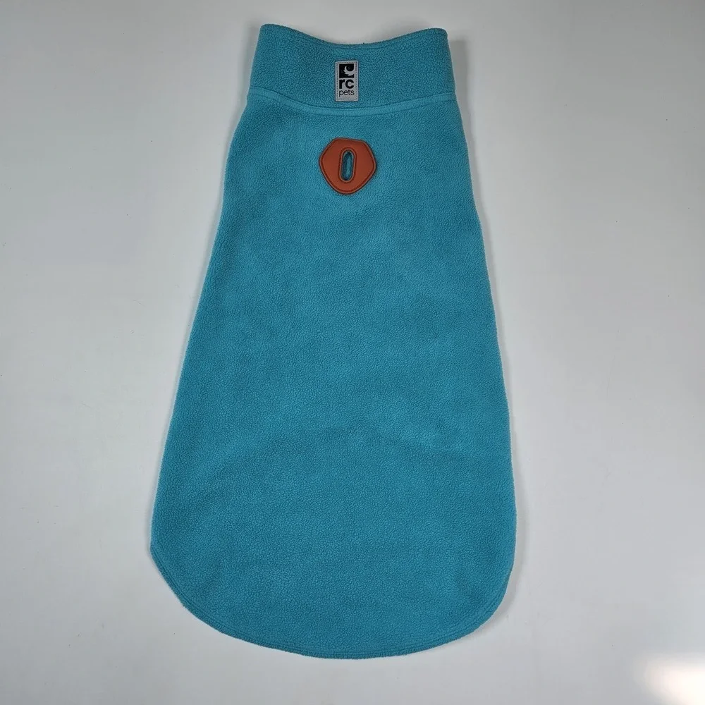 RC Pet Products Dog Vest Treat Tote Teal Orange Fleece Pullover Warm Bundle Coat